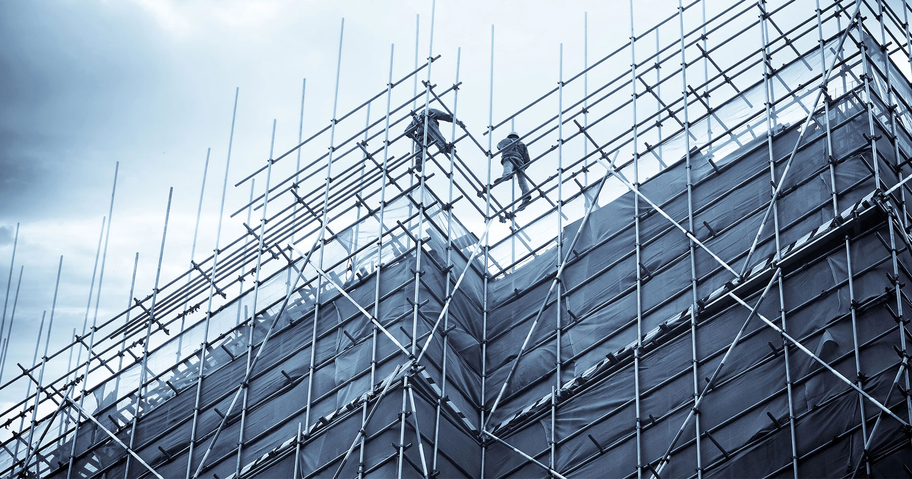 scaffolding on a building